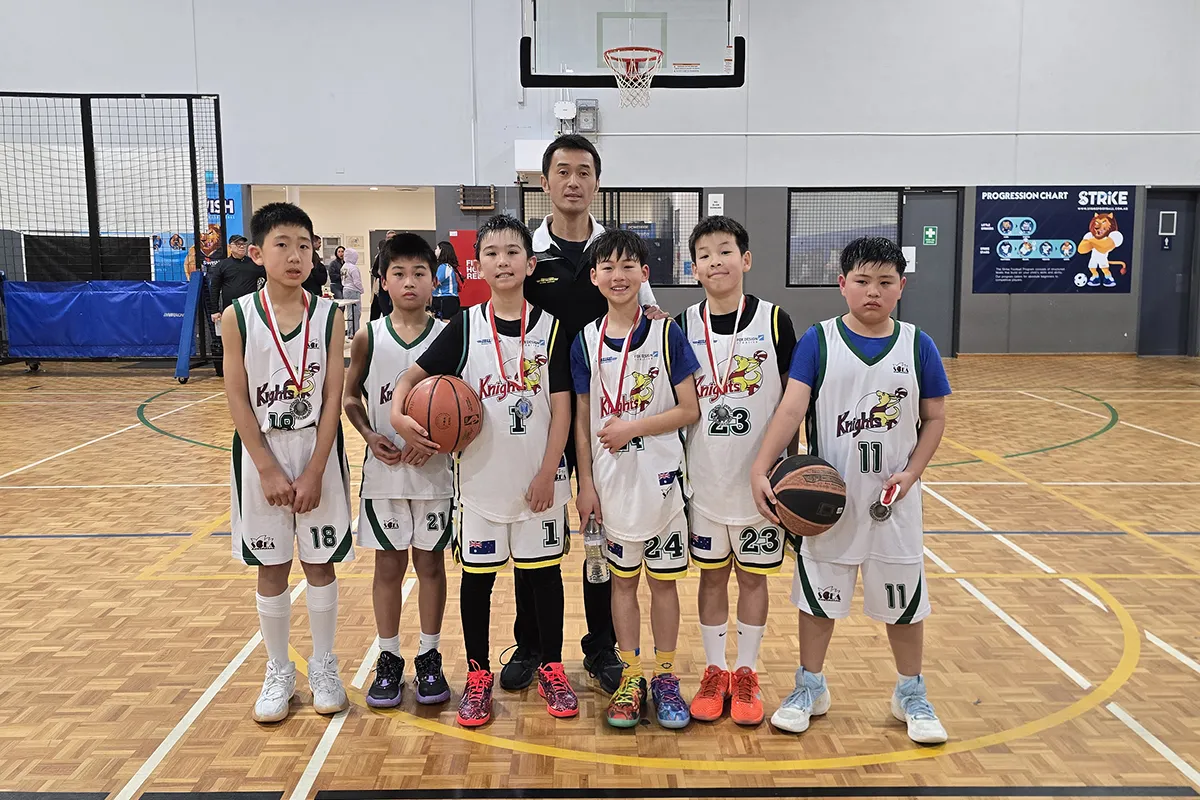 U12 Knights white Basketball Team